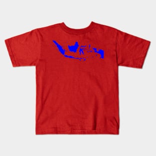 Indonesia Maps Cartography Kids T-Shirt